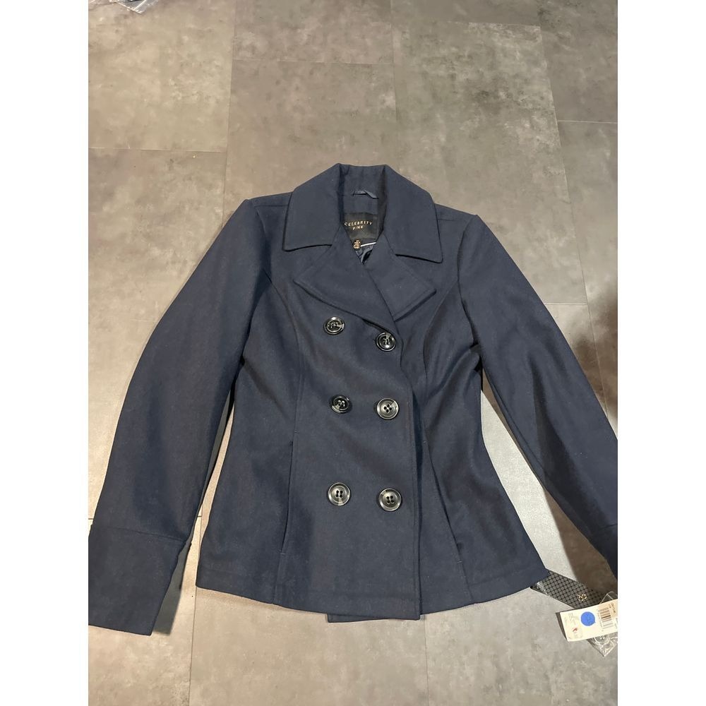 Celebrity Pink Navy Blue Double-Breastedโ Size S Jacket